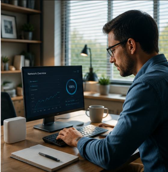 Reviewing property network performance